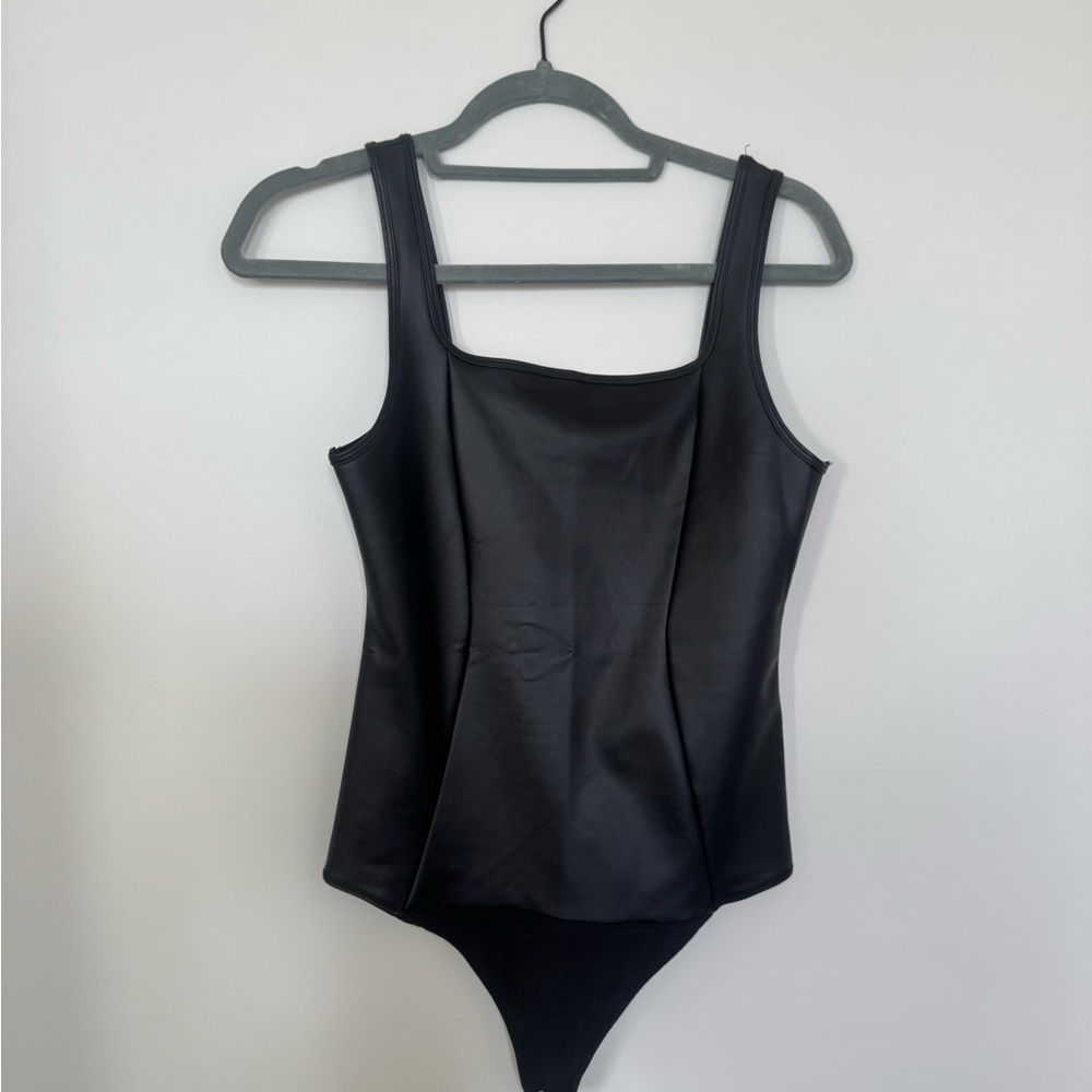 Abercrombie & Fitch Faux leather bodysuit